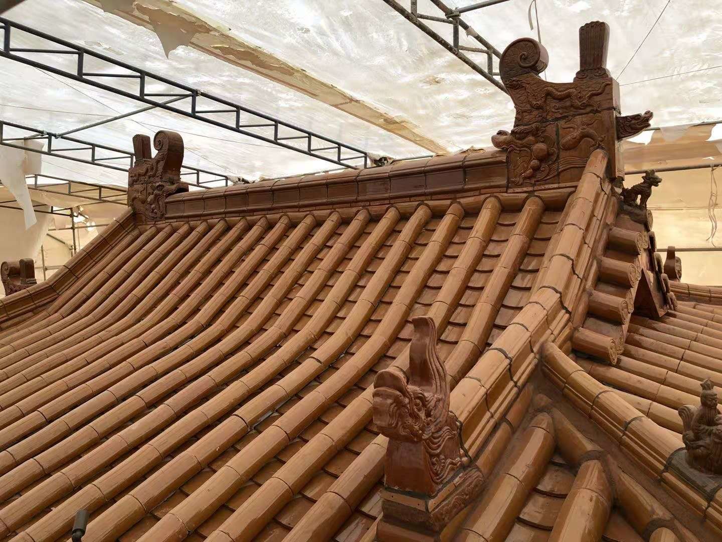 Antique Temple Chinese Glazed Roof Tiles