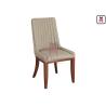 Buy cheap 50cm Width Tufted Leather Wood Restaurant Chairs 0.4cbm High Back from wholesalers