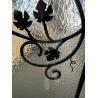 Buy cheap custom Wrought Iron Glass With 12mm*12mm Steel Bar For Wood Door from wholesalers