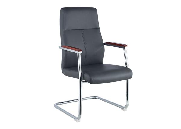 Buy cheap Mid Back Black Leather 65cm Modern Leather Desk Chair from wholesalers