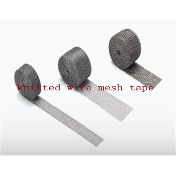 Stainless Steel Knitted Wire Mesh Tape 0.20mm 95% Filter For Catalytic Converter Mesh