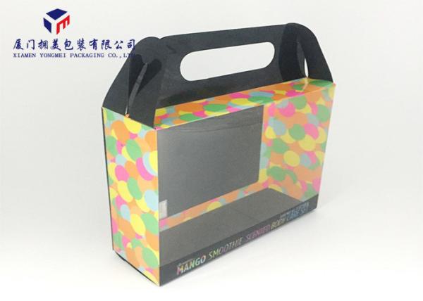 Buy cheap Clear Window Hard Plastic Box Packaging 0.3mm Clear PET Carry Handle On Box Top from wholesalers