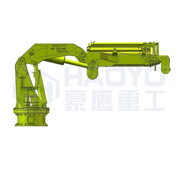 Buy cheap 1 ton Foldable Hydraulic Boom Shop Marine Pedestal Cranes Marine Ship Deck Crane from wholesalers