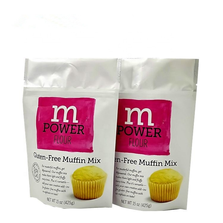 Custom printed potato chip plastic bags with own logo zipper packaging bags