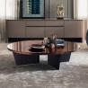 Buy cheap 1000mm Italian Coffee Table 45cm Pine Round Couchtisch from wholesalers