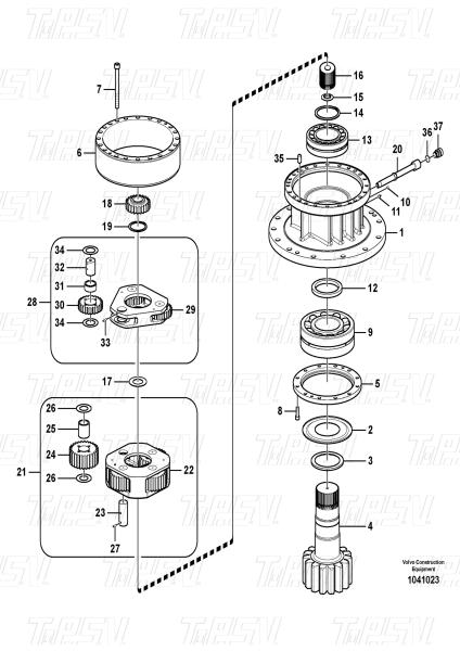 Buy cheap Energy Mining VOE14569767 VOE14724044 EC290B Excavator Swing Drive Catalog for Compatible Brands and Models from wholesalers