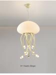 Cream style designer jellyfish chandelier minimalist and creative living room