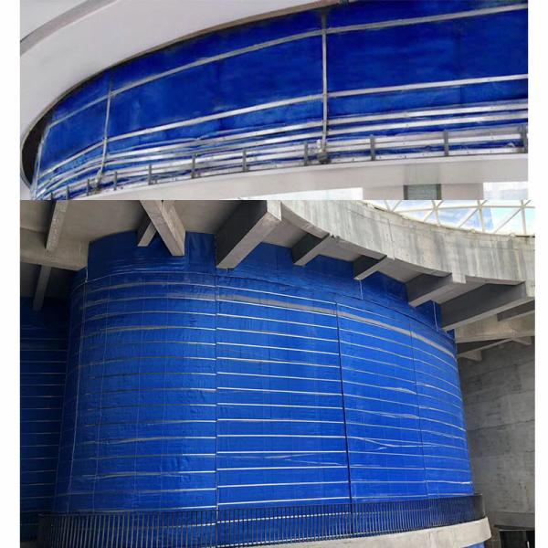 Buy cheap Blue Inorganic Fire Roller Shutter For Industrial Polymer Doors from wholesalers
