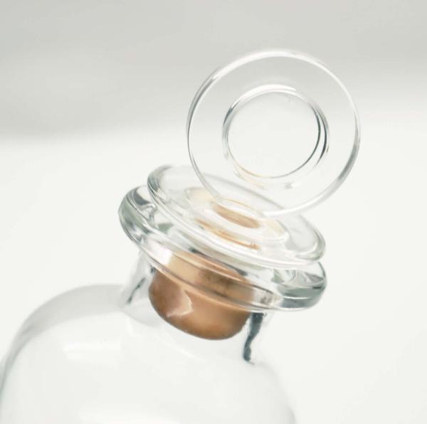 Buy cheap Mineral Water Tequila Vintage Glass Bottle Stoppers 60g With Synthetic Cork from wholesalers