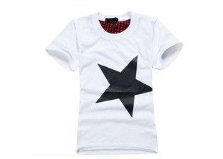 Buy cheap Silk Screen Printed Mens T - Shirts Crew Neck Double Color / Summer Apparel from wholesalers