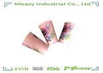 Disposable Single Wall Paper Cups Hot Coffee Drink Paper Cups 16oz Pink