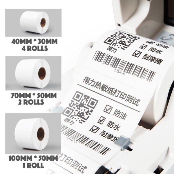 CMY Printing Glossy Water Resistant Custom Barcode Labels