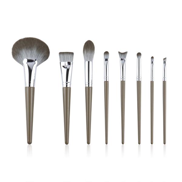 Buy cheap Grey Makeup Brush Set Of Eight Fine Synthetic Hair Cruelty Free from wholesalers