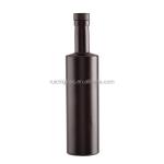 Super Flint Glass Matte Black 375ml 500ml 750ml Gin Whisky Vodka Tequila Bottle