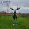 Buy cheap Unique Outdoor Stainless Steel Sculpture Large Public Art Geometry Elk from wholesalers