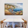 Buy cheap European Mediterranean Oil Painting , Handmade Canvas Flower Garden Oil Painting from wholesalers