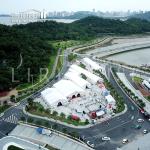 Outdoor Clear Span Book Fair Trade Show Tent Wind Resistance 100 Km/H