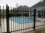 Customized Black Zinc Steel Metal Garrison Fence Panels Maintenance Free