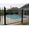 Buy cheap Customized Black Zinc Steel Metal Garrison Fence Panels Maintenance Free from wholesalers