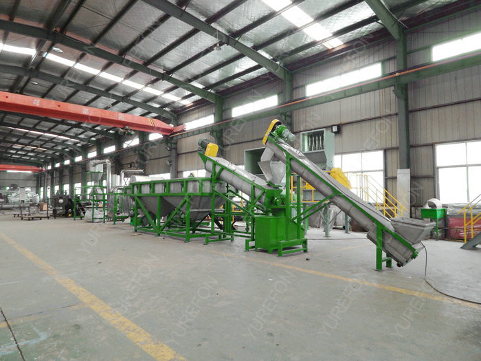 Automatic PP PE Soft Plastic Film Washing Recycling Machine 150 KW Low Consume 