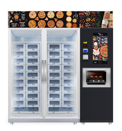 24V Electric Heating 662 Capacity Pizza Vending Machine Micron Smart Vending Machine