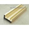 Buy cheap Anodised Gold Aluminum Extrusion Sliding Door Track / Channel from wholesalers