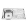 Buy cheap OEM Top Mount Stainless Steel Single Bowl Kitchen Sink With Drainboard 36x20 from wholesalers