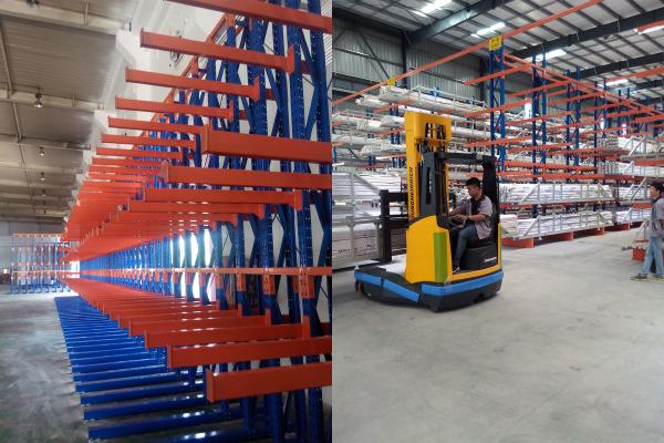 Buy cheap Outdoor Cantilever Storage Rack / Cantilever Metal Rack With SS400 / Q235B Material from wholesalers