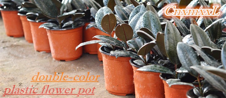 3% UV Resistant 120mm Top Dia 1L Plastic Plant Pots Thick Enough