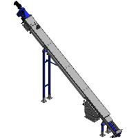 Buy cheap 7500mm Length 2.2kw Tubular Screw Conveyor product