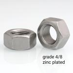 Buy cheap M4 Metal Hex Nut Carbon Steel Material Zinc Plated Finishing DIN934 from wholesalers