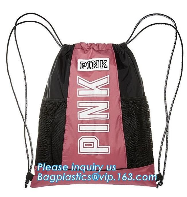 Recycled foldable polyester bag,Custom logo printed basketball backpack 210D polyester printing drawstring bag bagease
