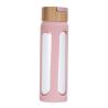 Buy cheap 350ml Flower Fruit Infuser Glass Drinking Bottles With Food Grade Silicone Cover from wholesalers
