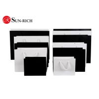 Buy cheap Custom Logo Pure Cotton Rope Handle Black or White Paper Bag product