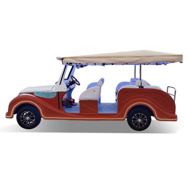 Buy cheap Red Color 8 Seats Classic Golf Cart Steel Frame Iron Shell Stamping Body 5kw 48V*150AH from wholesalers