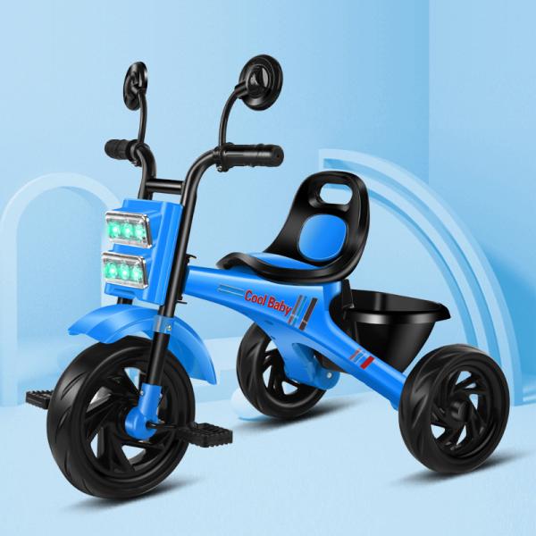 Buy cheap Red Steel Frame Child Tricycle With Coaster Brake 3 Wheel with music from wholesalers