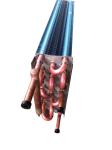 Blue Finned Chiller Condenser Coil Floor Pump Aluminium Evaporator Coil