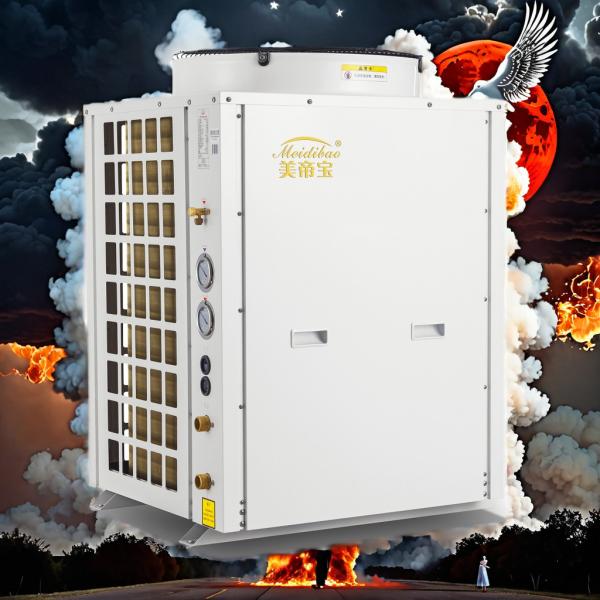 Buy cheap R32 18KW Air Source Heat Pump Domestic 5HP Dark Grey High Efficiency from wholesalers