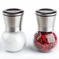 Buy cheap Round Powered Spice 200ml Stainless Steel Salt Grinder product