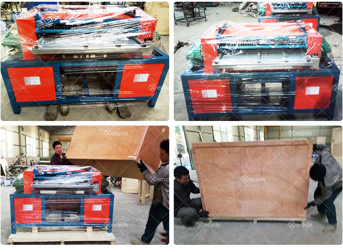 200-300kg/h AC Radiator Recycling Plant Copper Aluminum Tube Cutting Machine