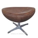 Buy cheap Brown Retro Ottoman Footstool Genuine Leather Bar Stools For Living Room from wholesalers