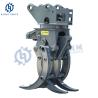 Buy cheap Hitachi 4-50Ton Mini Heavy Excavator 3+2 Hydraulic Rotary Wood Grapple For ZX30 ZX80 ZX270LC ZX200-5G ZX240H ZX520LCH-3 from wholesalers