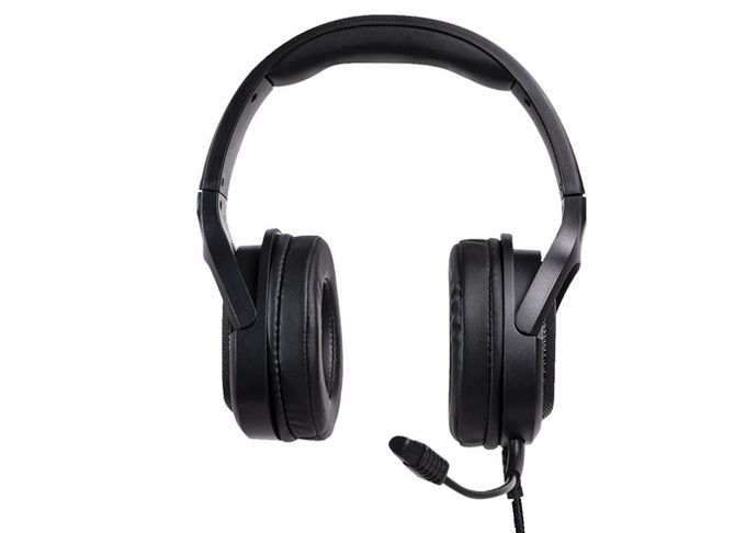 USB Plug 7.1 Surround Headphones Earmuff Leather Omnidirection