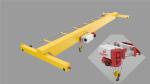 Single girder overhead crane with material hoist lift