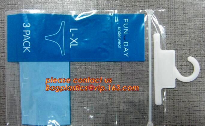 Shirt Packaging Bags, Hanger Frosted Bags, Packaging Bag Hook Hanger Bag Underwear Shirt Bag