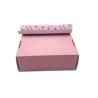 Buy cheap Pink Corrugated Card Packaging Apparel Gift Boxes With Tearing Off Tape from wholesalers