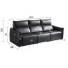 Buy cheap BN Modern Black Functional Sofa Lift Sofa Double Motor Headrest Seat Adjustable Electric Recliner Chair Sofa Combination from wholesalers
