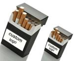 350gsm EPS Cigarette Packaging Box White Card Custom Flip Top Offset Printing