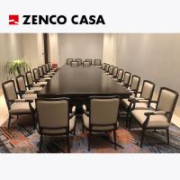 Buy cheap Hotel Meeting Room Furniture Solid Wood Conference Table With Leather Wood product