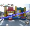 Buy cheap ODM Outdoor Inflatable Sport Games , PVC Inflatable House Bounce With Slide from wholesalers